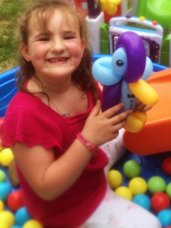 An elaborate balloon penguin creation